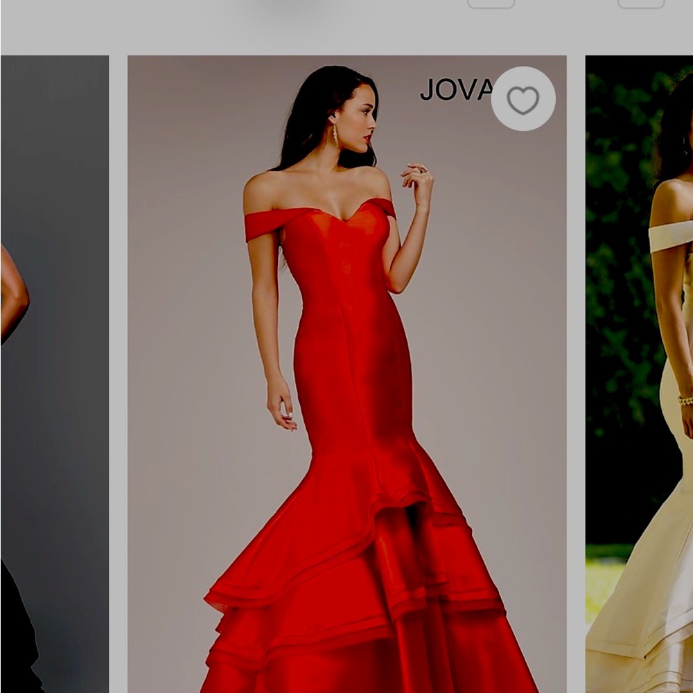 Jovani Taffeta gown Size 10 RED